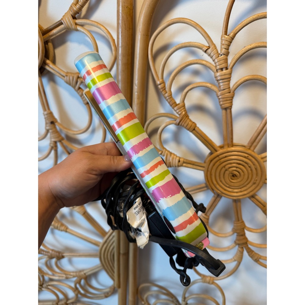 ULTRA GLOW Chi Hair‎ Straightener Flat Iron Striped LED
